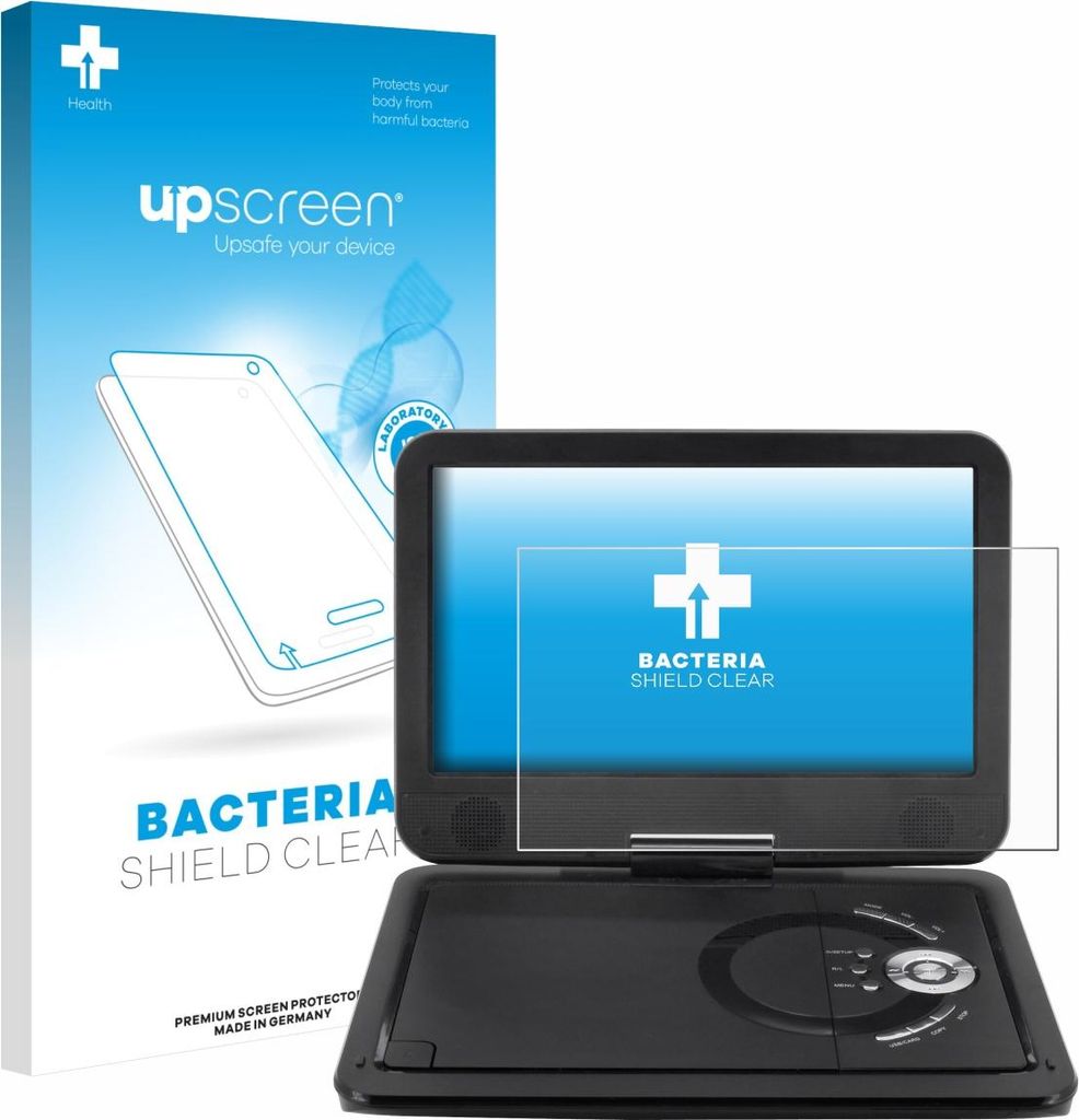 upscreen Schutzfolie für Soundmaster PDB1910SW DVD Player Displayschutz Displayschutzfolie Folie Klar antibakteriell
