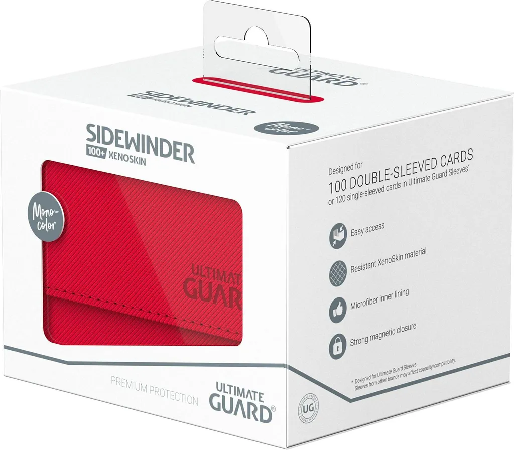 Ultimate Guard Sidewinder 100+ Xenoskin Rosso - Resistente e Pratico - 11