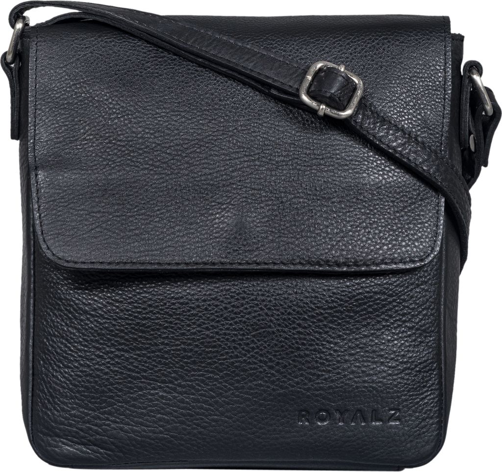 ROYALZ "Illinois" Herrentasche zum Umhängen klein Leder Umhängetasche Herren Messenger Bag Vintage Ledertasche Schultertasche Handtasche Echtleder