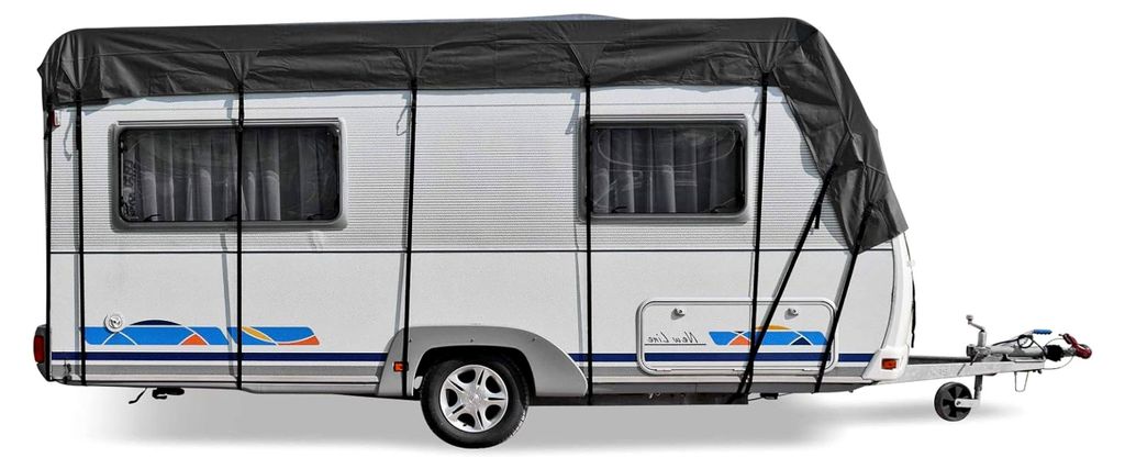 Schutzdach für Wohnwagen und Wohnmobile 10 x 3 Meter 3 Schichten 160g winterfest