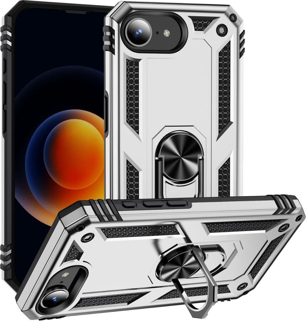 Mobigear Armor Ring iPhone 16e Hülle Hardcase Backcover Produktbild 