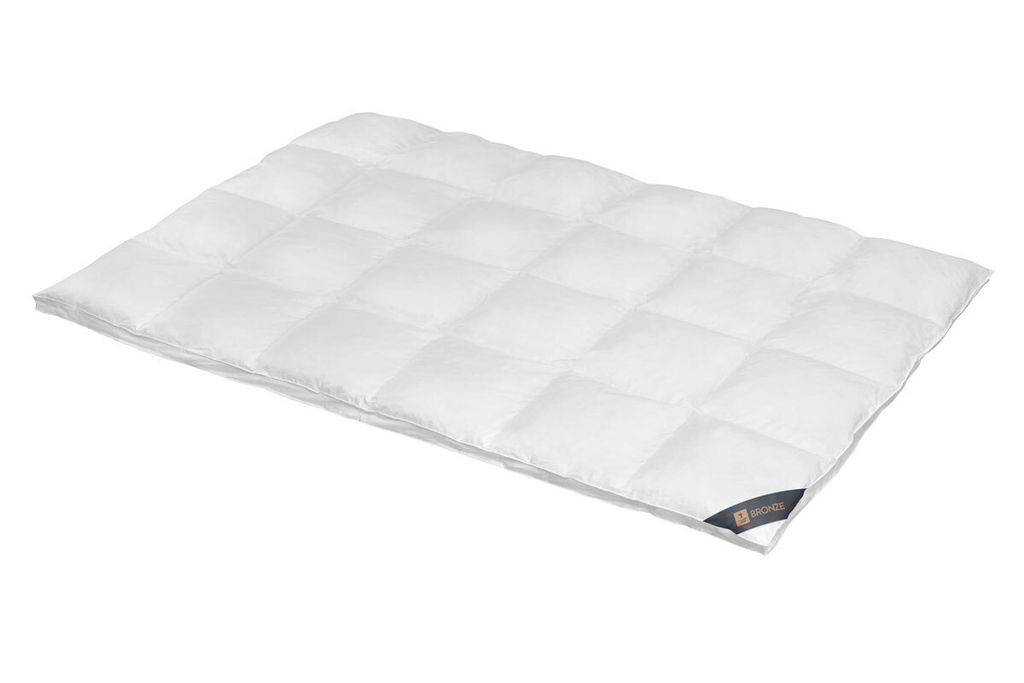 Daunendecke 155x200 cm 90 % Daunen Extra warme Bettdecke Steppdecke Daunen SPESSARTTRAUM BRONZE