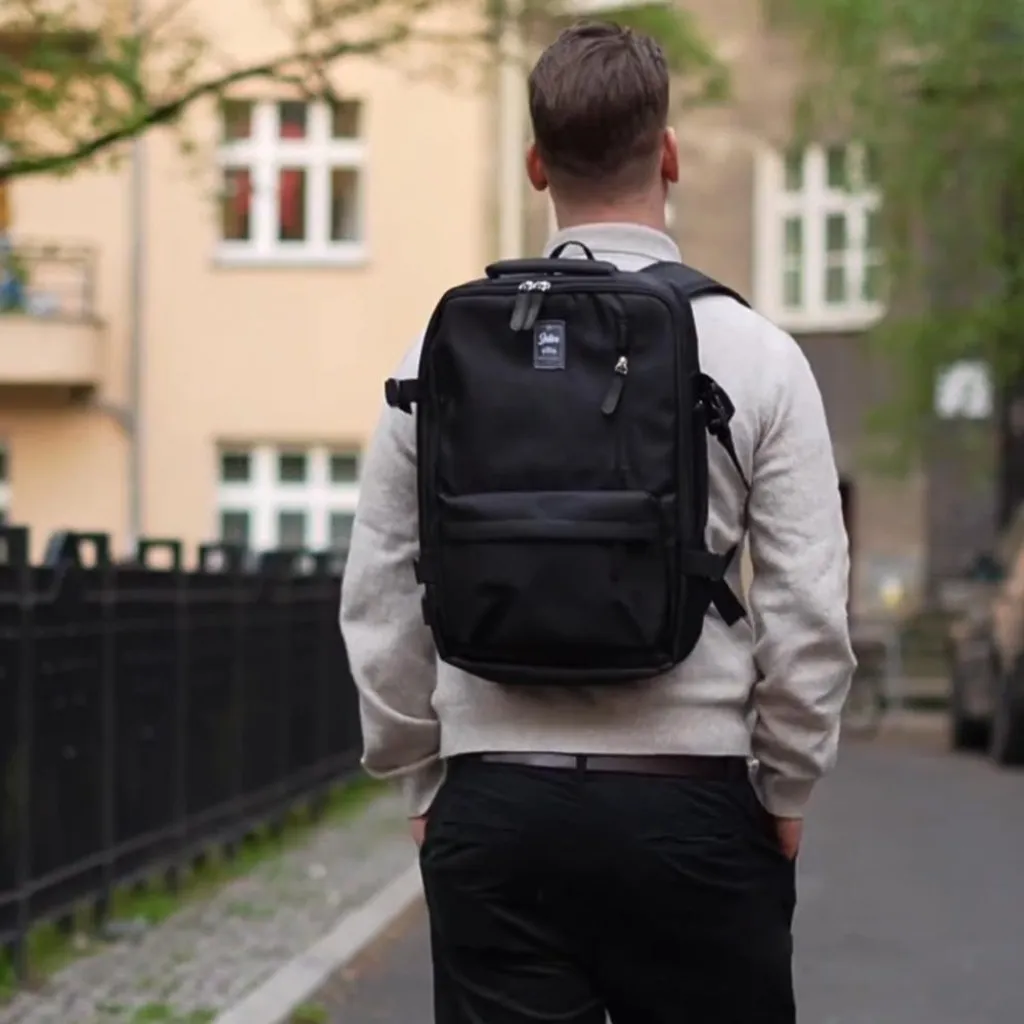 Sac à dos Solier noir imperméable et résistant modèle PLECAKFV06 original - 20