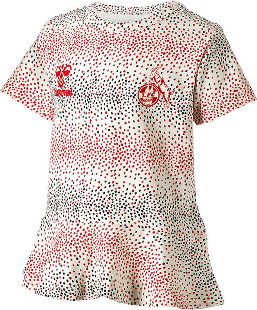 hummel 1FCK 22/23 FAN AOP FR T-SHIRT S/S K - WHITE ASPARAGUS DOT - 104
