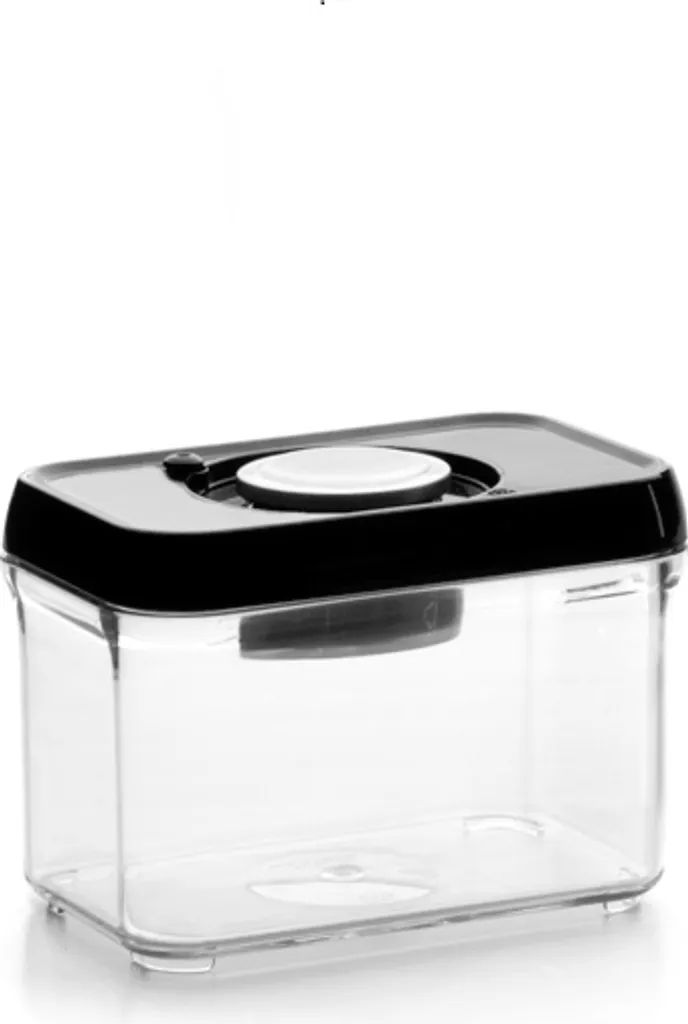 Contenitore per alimenti Ibili-Lunch Away, acciaio inox/plastica, 10,5x15,6x11,2 cm, 1 l, nero/argento