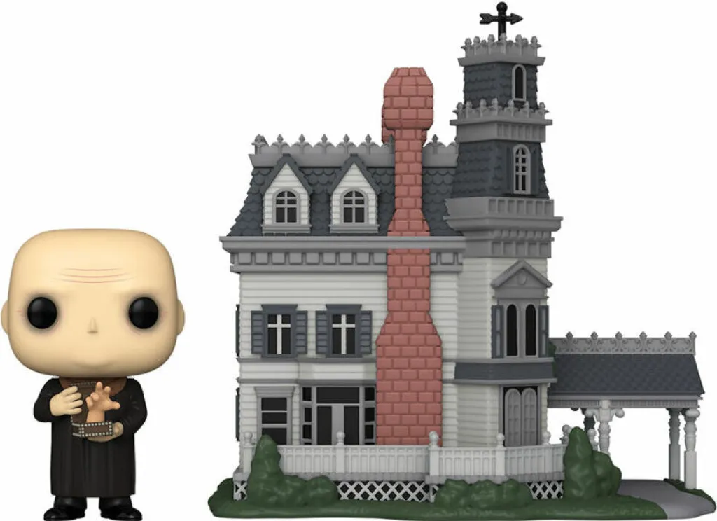 La Famille Addams Funko POP Town Maison Addams et Oncle Fétide 9 cm