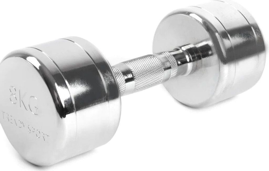 Trendy Sport Ergonomische Kompakte Chrom Kurzhanteln 2x 8KG