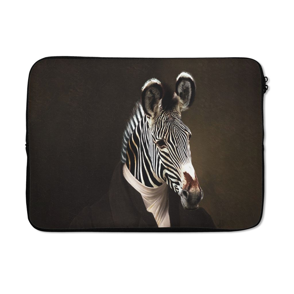 MuchoWow Laptop Hülle 14 ZollAlte Meister - Zebra - Kunst Laptoptasche - Laptoptasche - Stoßsicher - Schutzhaube