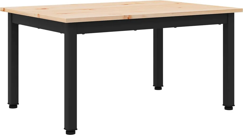 Tavolino Basso SYFAX Pino Naturale 60x50x36 - Design Scandinavo Salotto