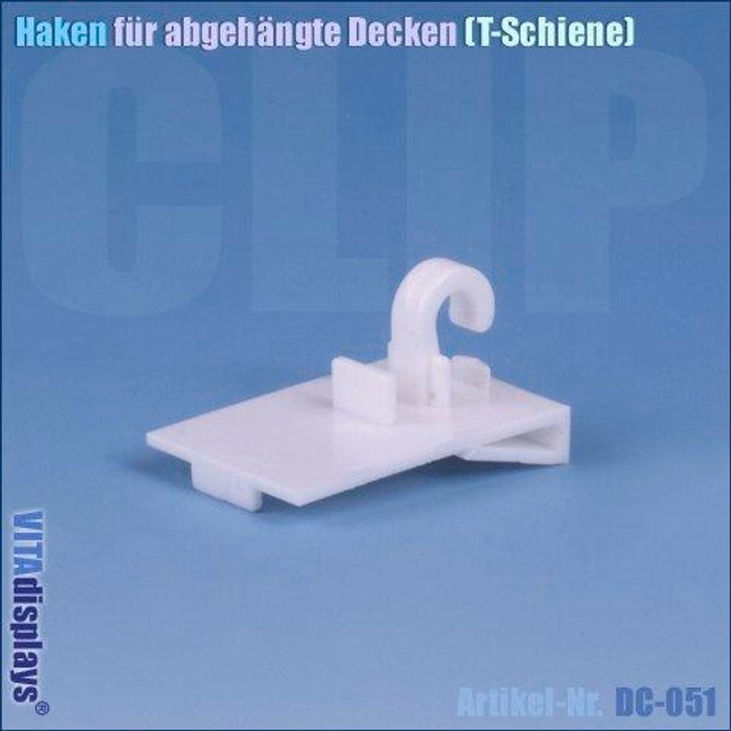 Haken für abgehängte Decken (T-Schiene) (20 Stück)
