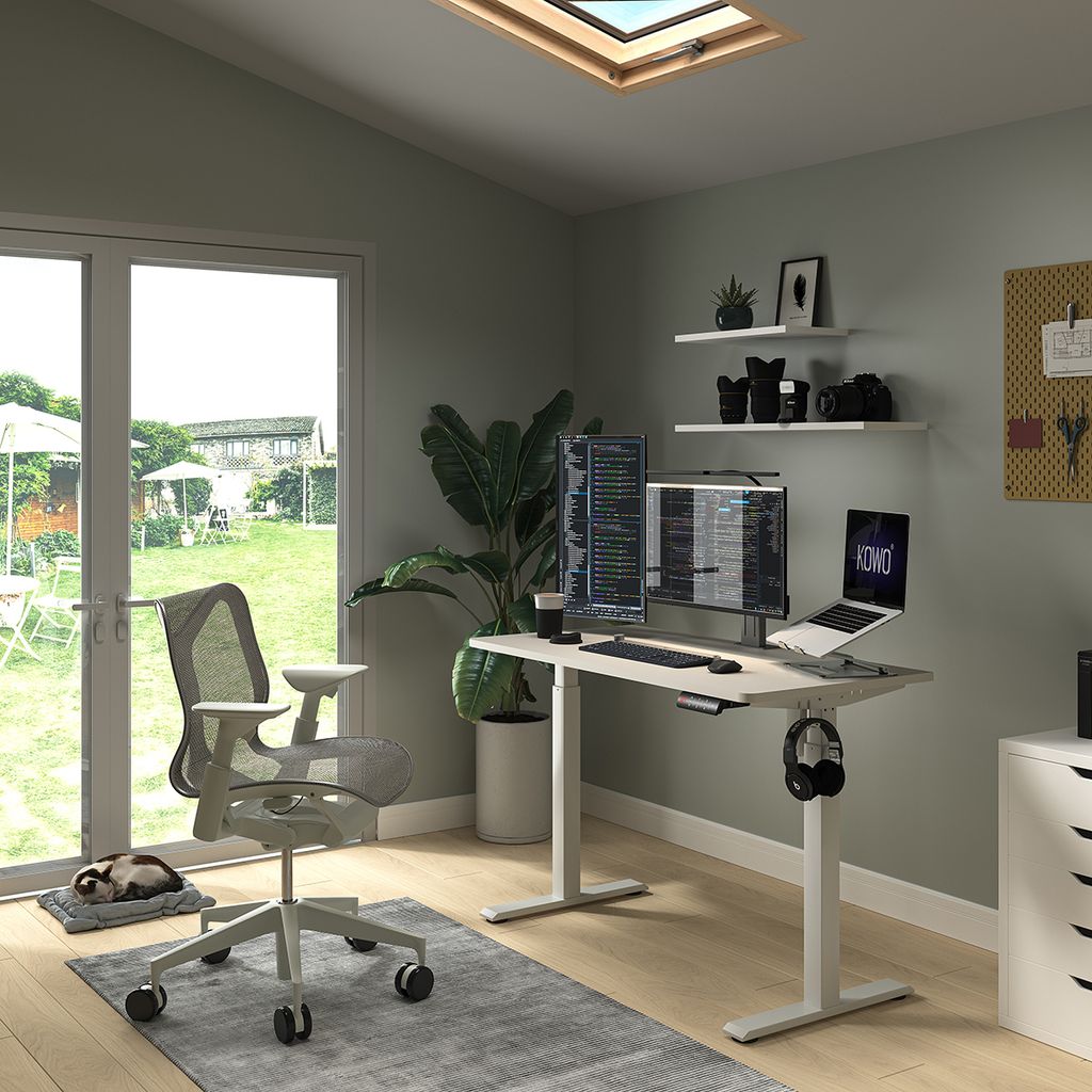 KOWO Elektrisch Schreibtisch Höhenverstellbarer 120×60 cm Produktbild 