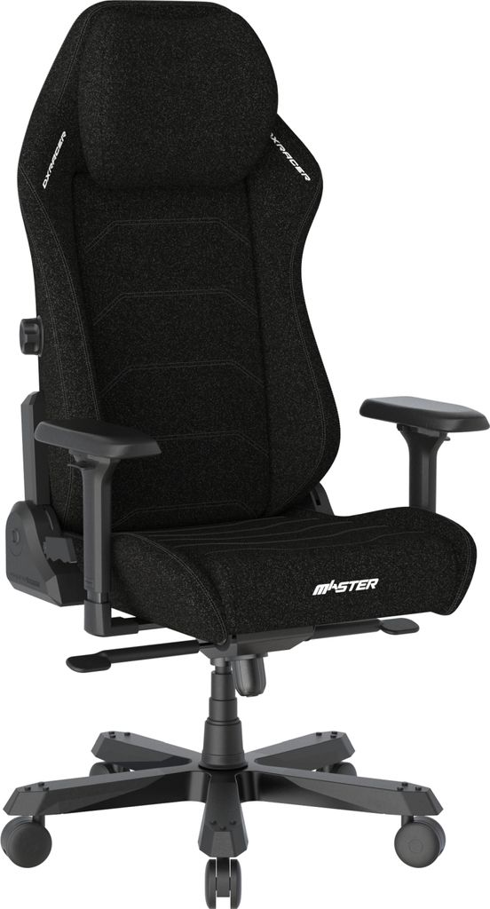 Gaming-Stuhl >DXRACER< in schwarz, Webstoff schwarz - 70x70cm (BxT)