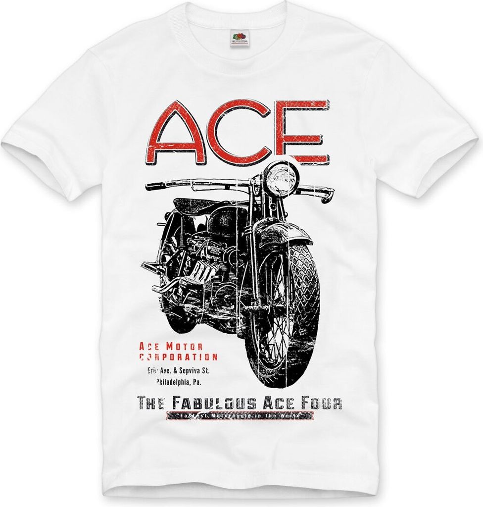 style3 Motorrad ACE T-Shirt Herren Biker Bike Tattoo