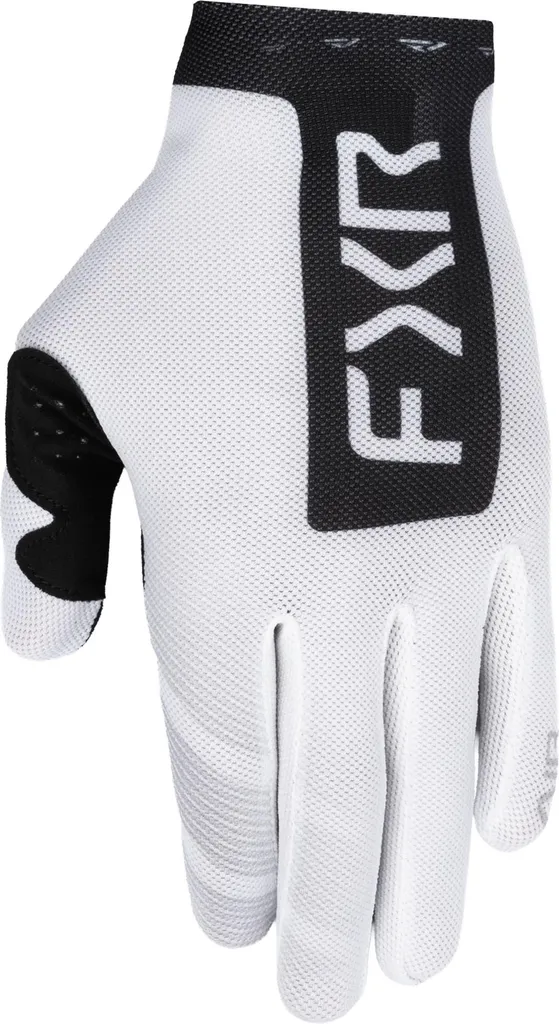 Gants motocross FXR Pro-Fit Air Logo perforés blanc noir taille XL
