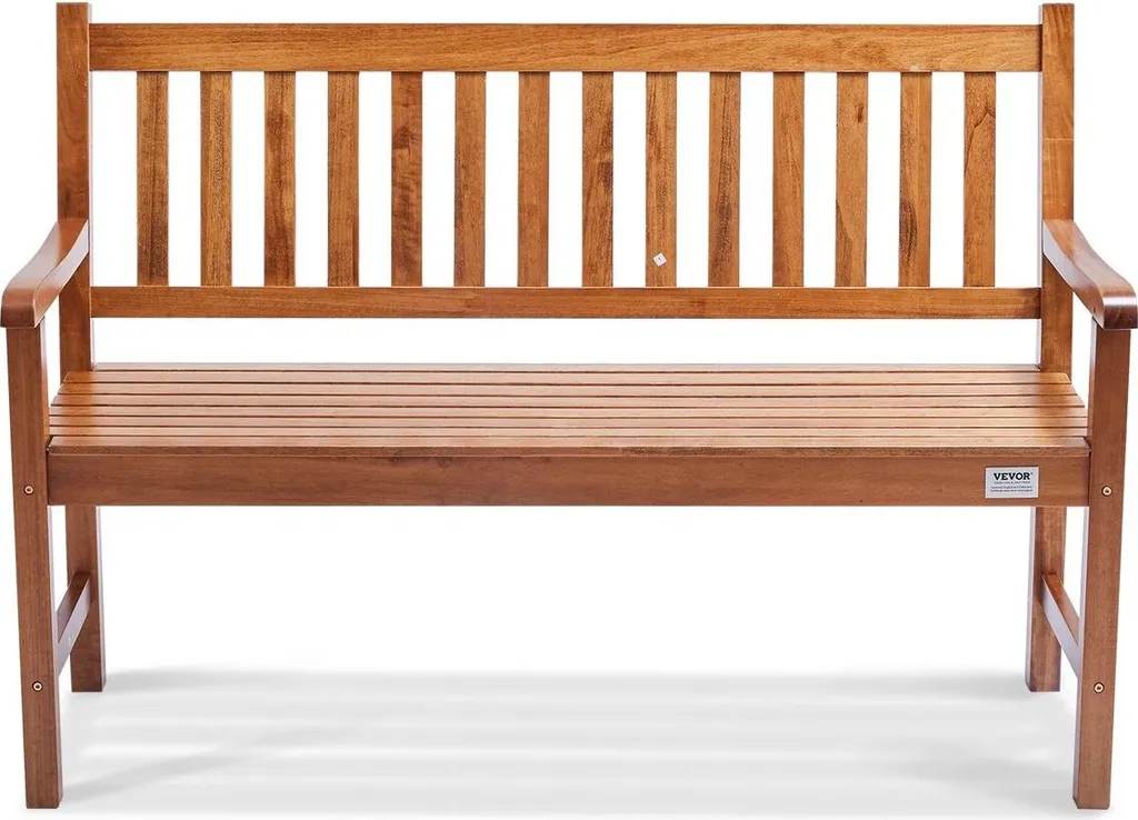 Banc de Jardin 800 lb en Bois Haute Résistance Finition Naturelle