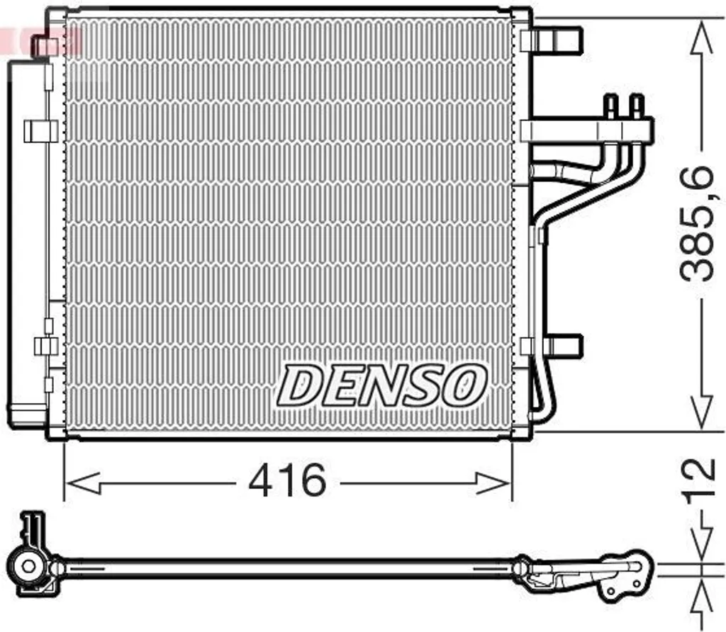 Condenseur de climatisation DENSO DCN43014 pour Picanto JA 97606G6000