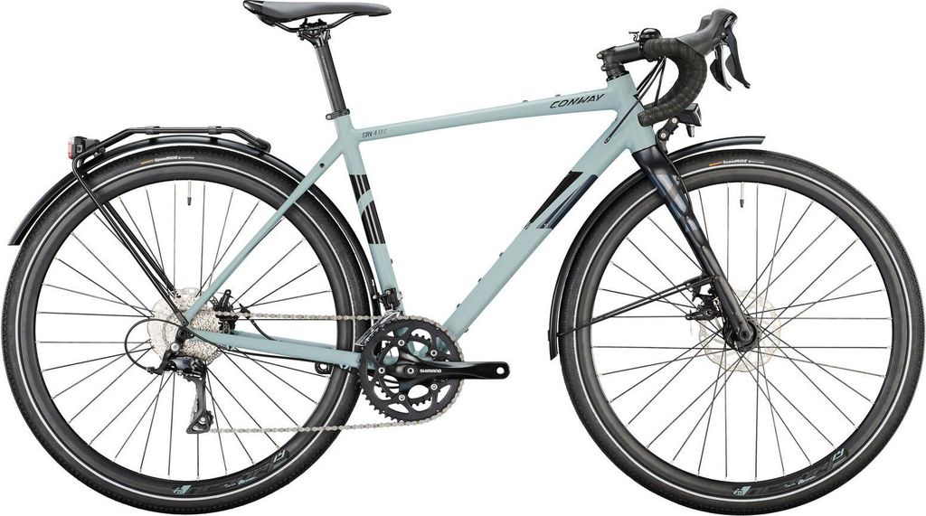 CONWAY Gravel GRV 4.0 C, Diamant, 28", grey matt / black metallic, 18-Gang SH...