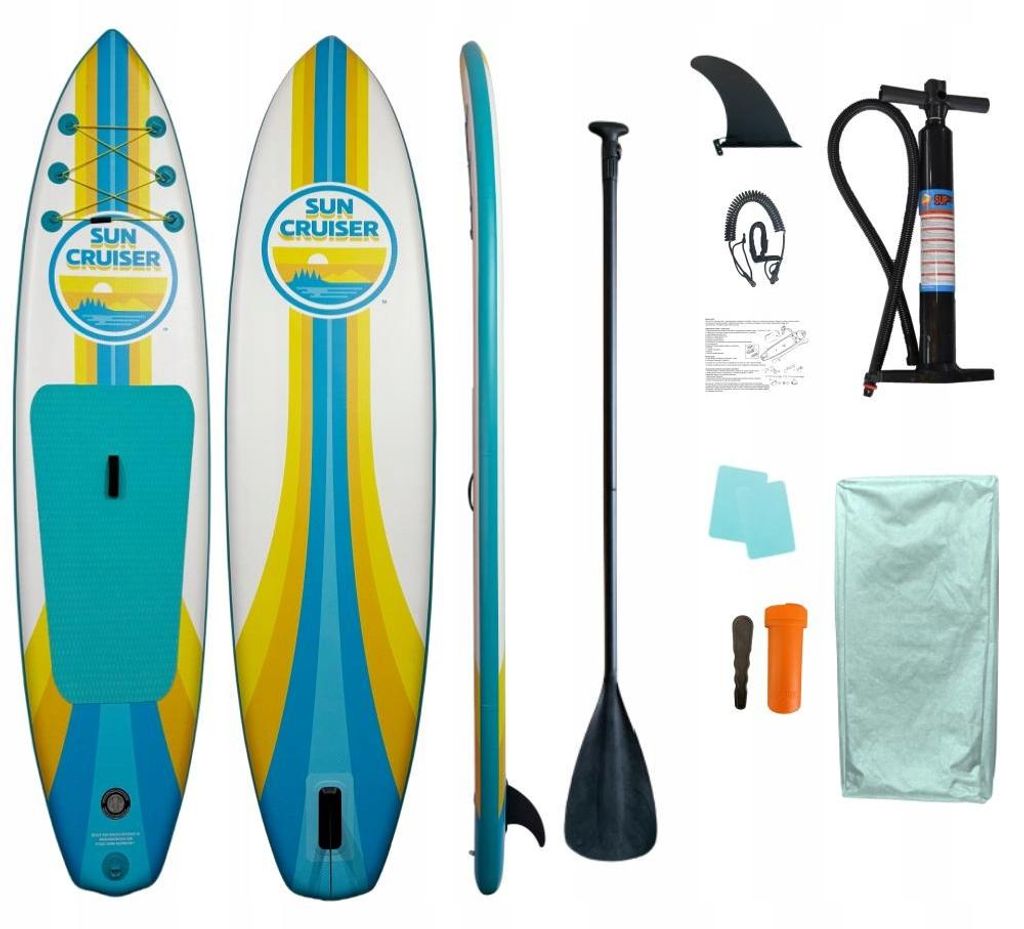 Deska SUP pompowana Sunset 335 x 82 x 15 cm zestaw z Zdjęcie produktu 