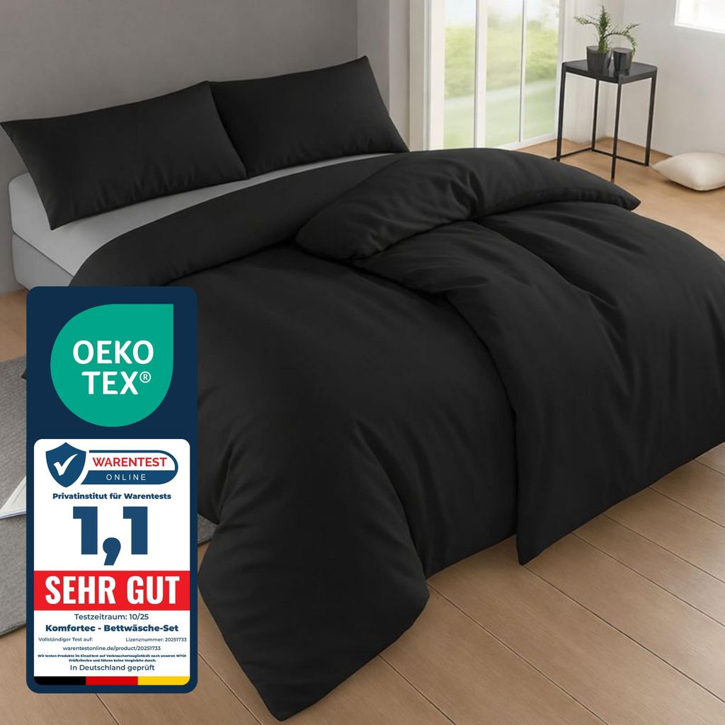 Komfortec Bettwäsche 135x200 4teilig Bettwäsche-Sets 2 Produktbild 