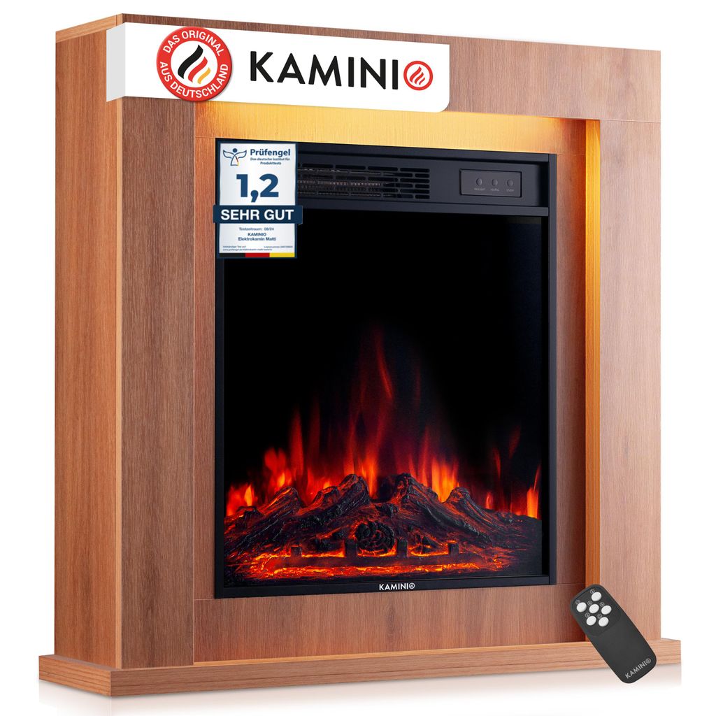 KAMINIO Elektrokamin MATTI - Elektrischer Standkamin mit Produktbild 
