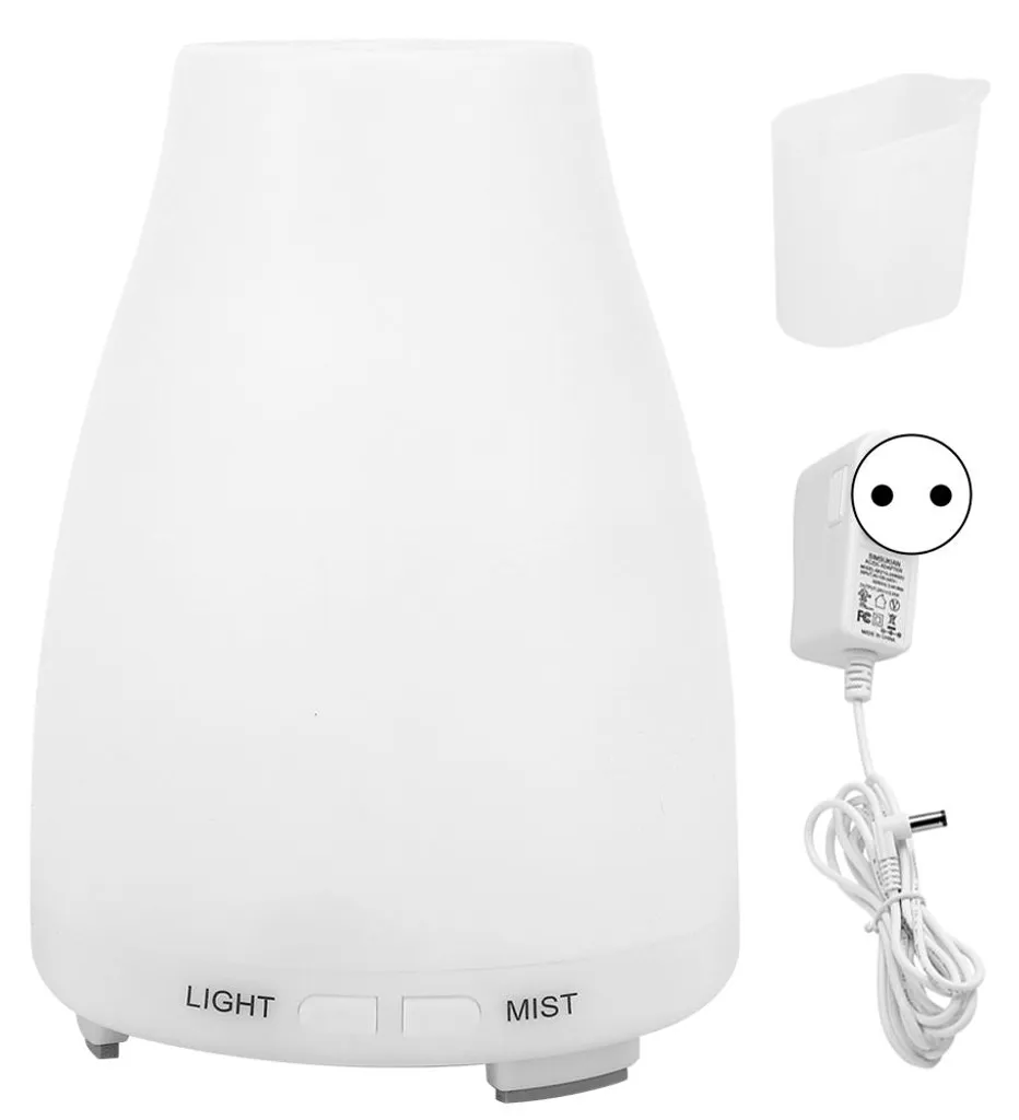 Diffuseur d'arômes silencieux 200ml avec veilleuse LED pour bureau à domicile