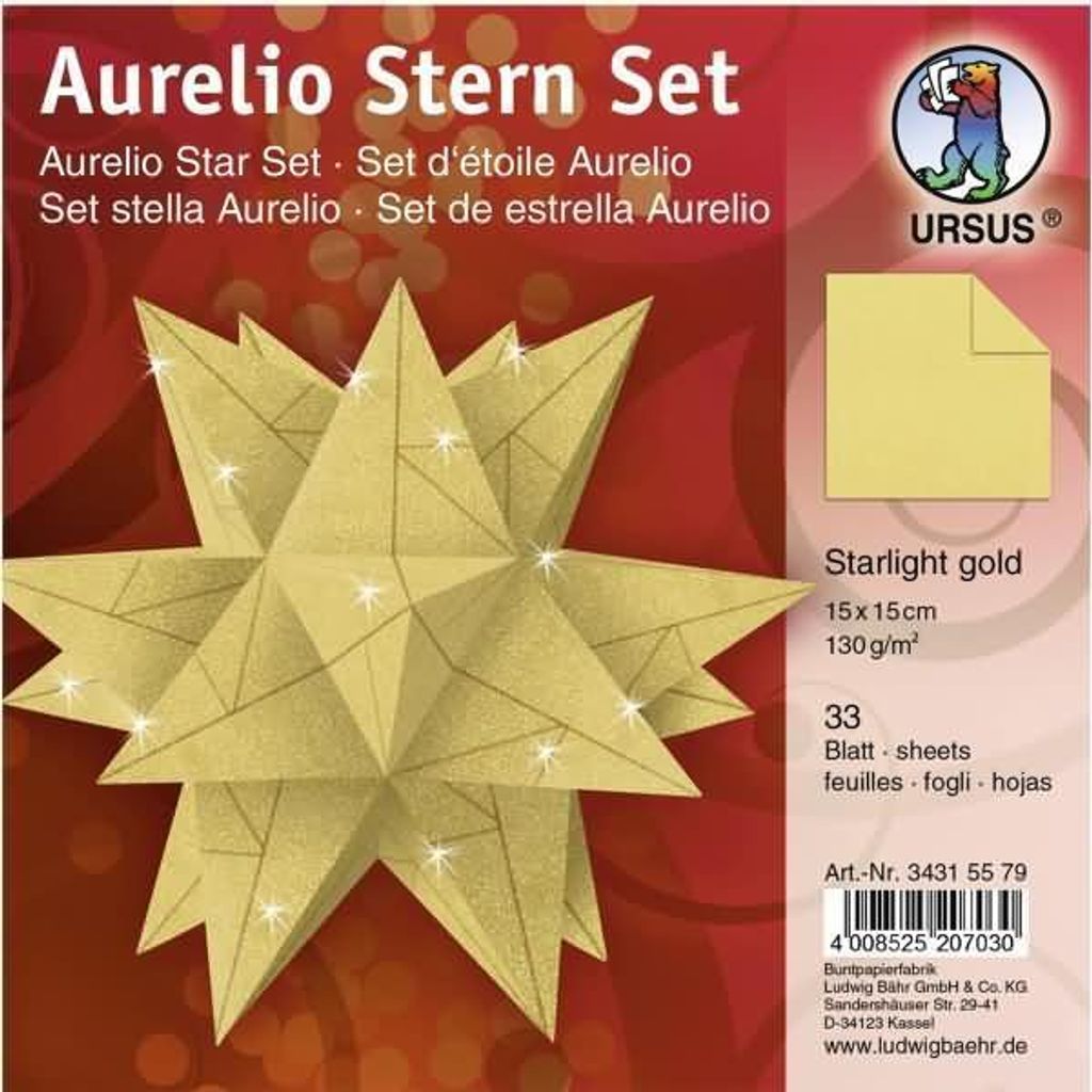 Aurelio Stern"Starlight" Gold Matt 15X15C