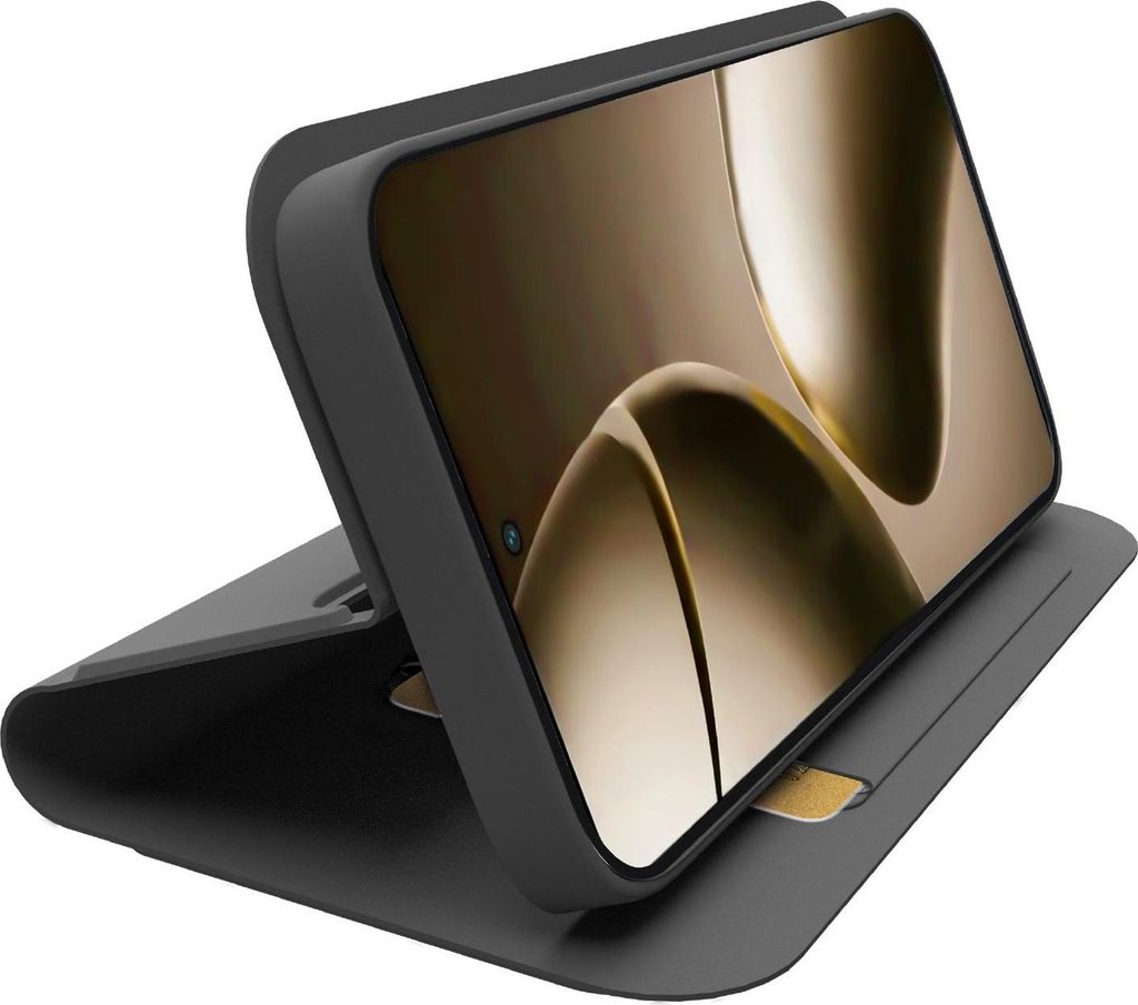 Klapphülle mit Ständer und Soft-Touch-Oberfläche für das Xiaomi 14T Pro, Schwarz