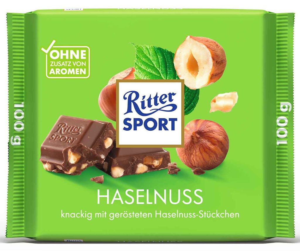 Ritter SPORT 5211777006 Ritter SPORT Haselnuss Schokolade Immagine del prodotto  Immagine generata dall'IA