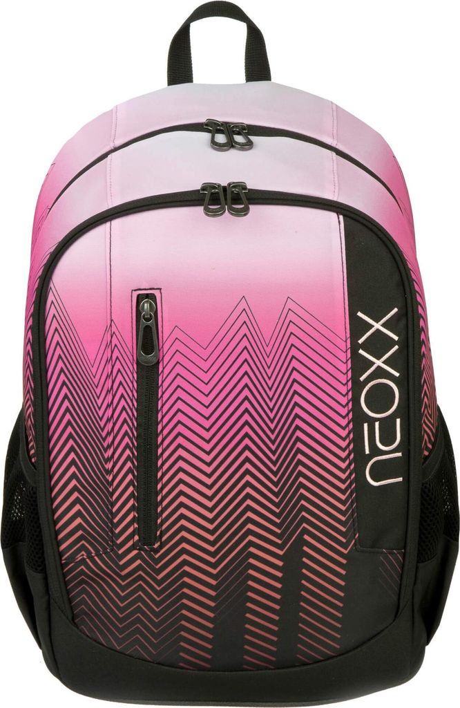 neoxx Schulrucksack mit Laptopfach Flow School Backpack Sweet Like Sunset pink