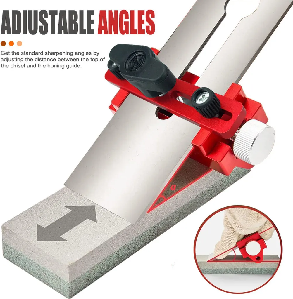 Aiguiseur à angle fixe pour ciseaux à bois, support de meule en acier - 18
