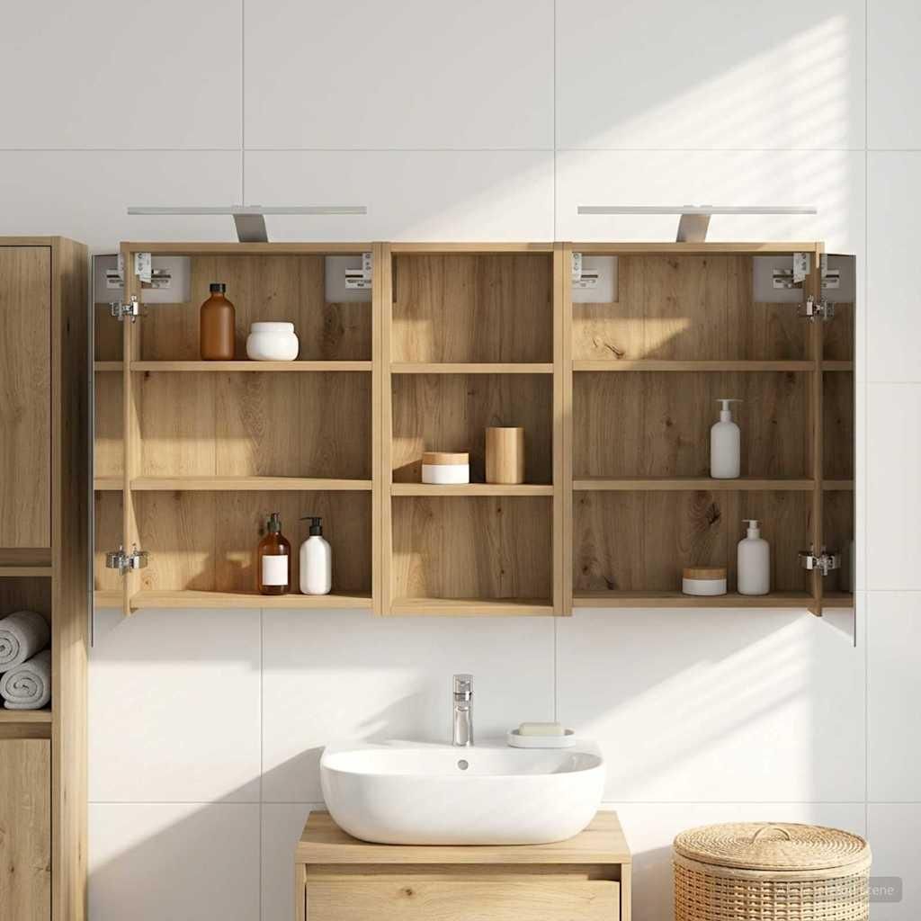 Maison Exclusive - Badezimmerschrank-Set 3 pcs 116 x 16 x 62,5 cm Holzwerkstoff
