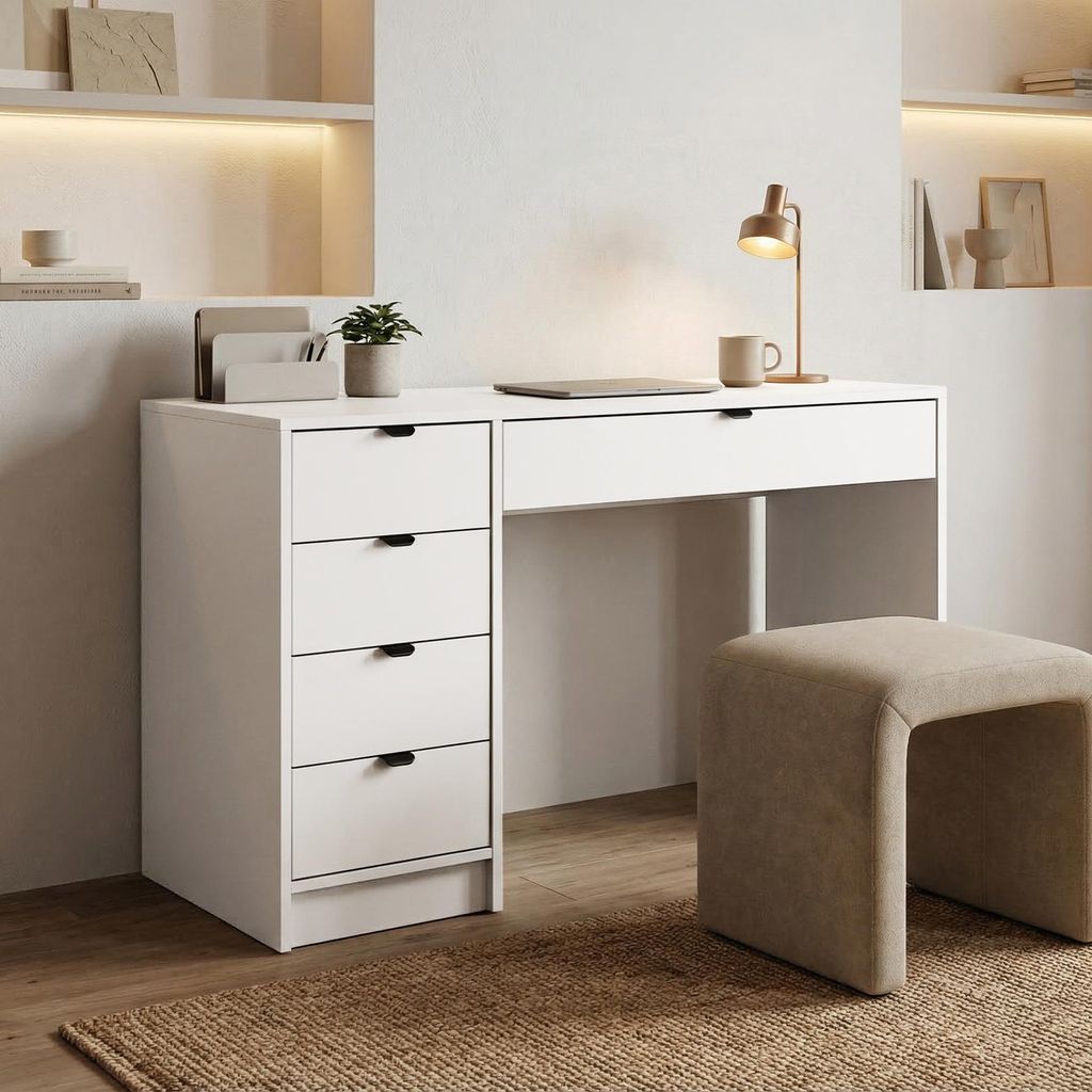 Beautysofa - Psací stůl 120 cm, moderní počítačový stůl s Obrázek produktu 