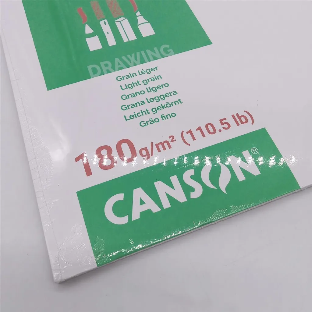 Canson Pad 1557 A2 Drawing Pad 180g | 30 Sheets Extra White - 4