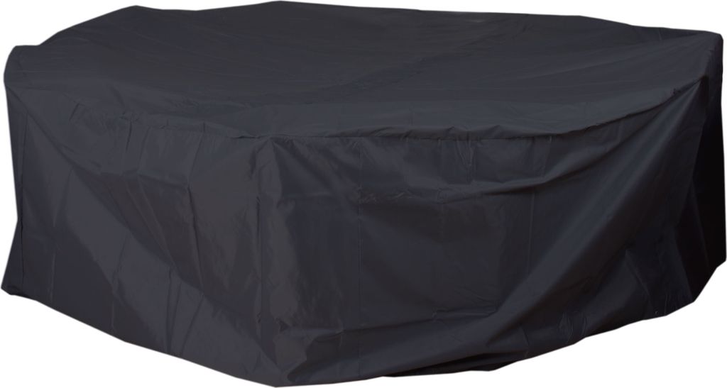 Abdeckhaube MCW-J41, Abdeckplane Schutzplane Schutzhülle, Outdoor Gartenmöbel Garnitur, anthrazit rund Ø 310cm