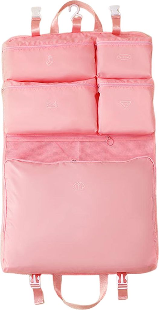 Aufbewahrungstasche für Kleidung, Koffer-Organizer-Tasche, großes Fassungsvermögen, mehrere Fächer, staubdicht, zum Aufhängen, faltbar, für G...