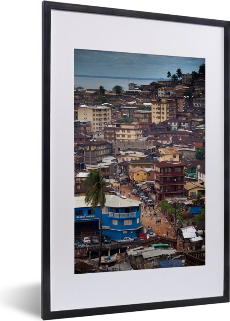 MuchoWow® MuchoWow® Gerahmtes Poster Blick auf Freetown in Produktbild 