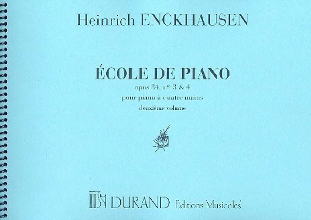École de piano op.84,3 et op.84,4 vol.2 pour piano à 4 mains partition
