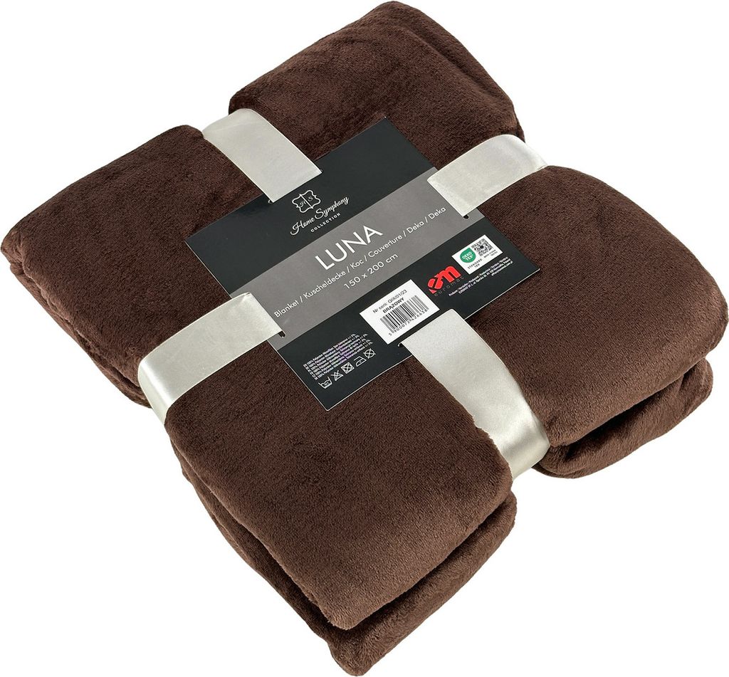 Microfaserdecke Luna Braun 150x200 cm