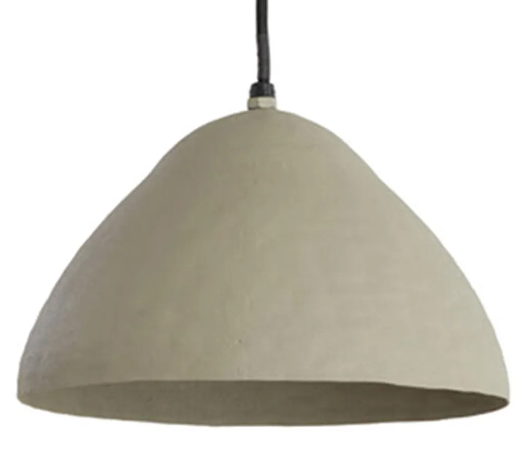 Lustre Suspension en Métal Gris Elimo 25cm pour Éclairage Intérieur E27