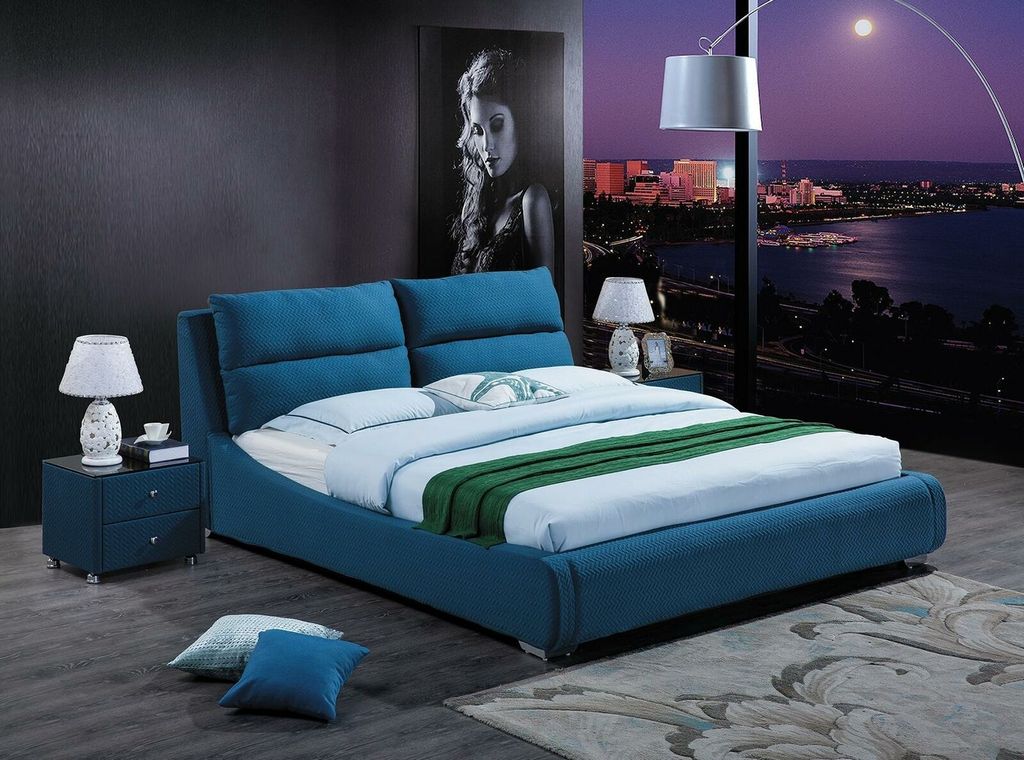 Design Schlafzimmer Lederbett 3tlg. Set 2x Nachttisch Betten Luxus Möbel JVmoebel