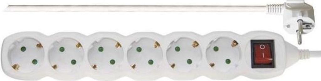 EMOS P1623R Presa multipla a 6 prese con interruttore, cavo Immagine del prodotto 