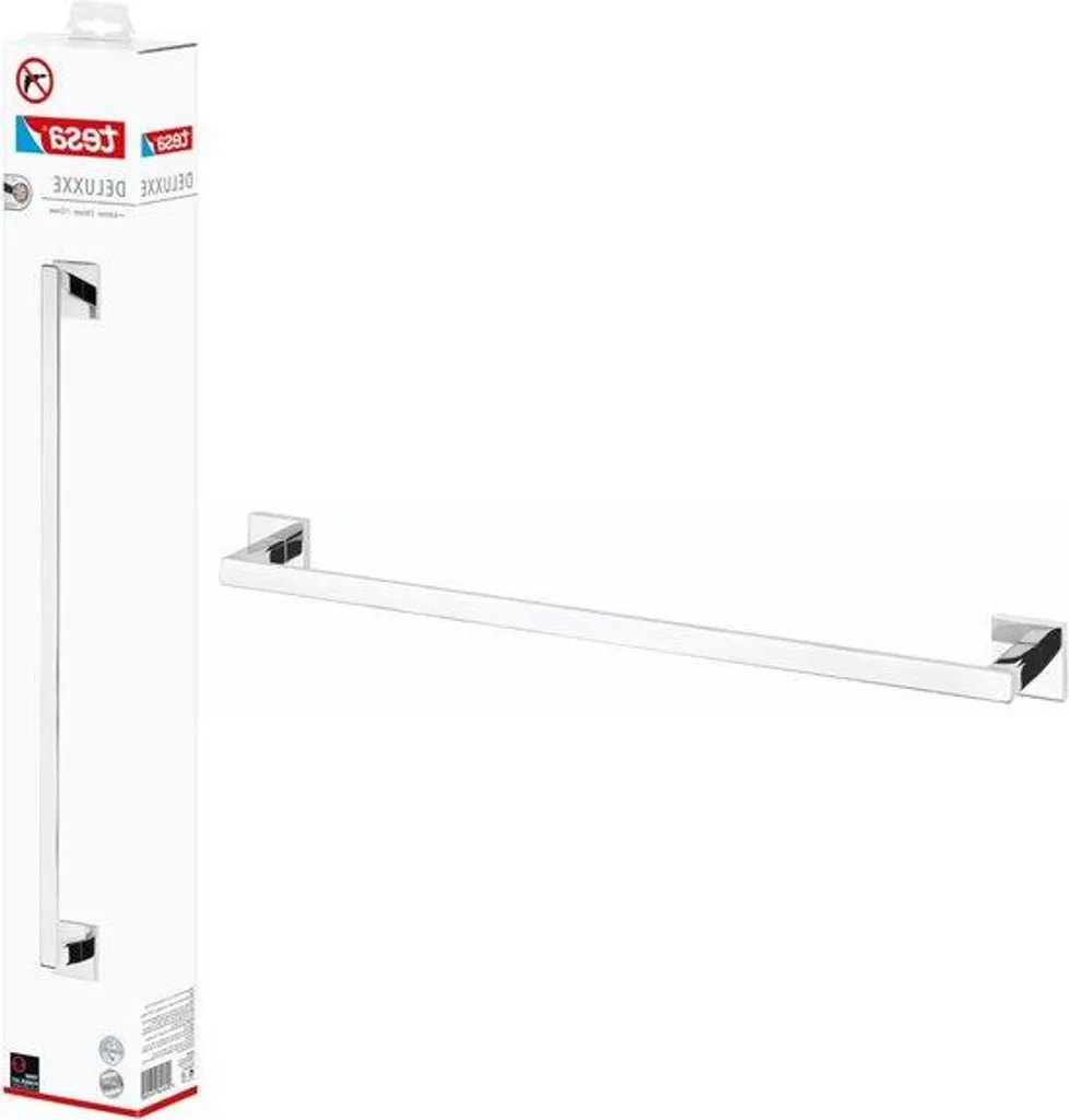 Barre à serviettes adhésive design contemporain en inox pour douche