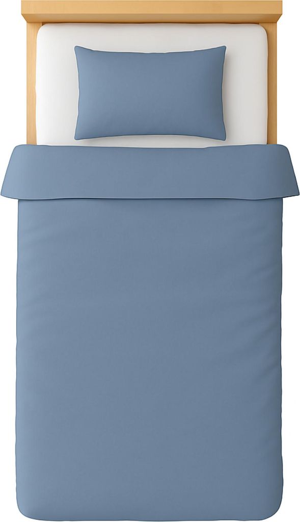 Jersey Kinder Bettwäsche 100x135cm 40x60cm Grau-Blau