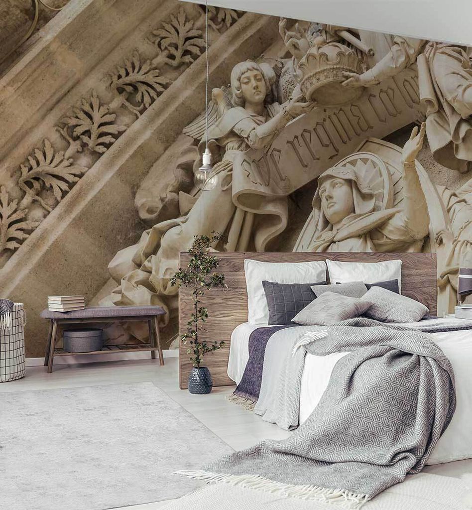 Fototapete Kathedralen Skulptur, Material:Premium Vlies 150g/qm, Größe Tapete:260 x 300cm