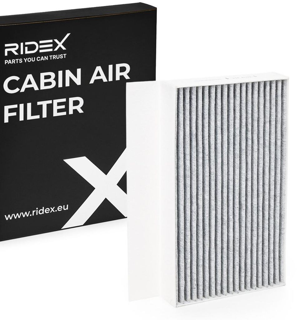 RIDEX 424I0196 Aktivkohle Innenraumfilter Pollenfilter für Produktbild 