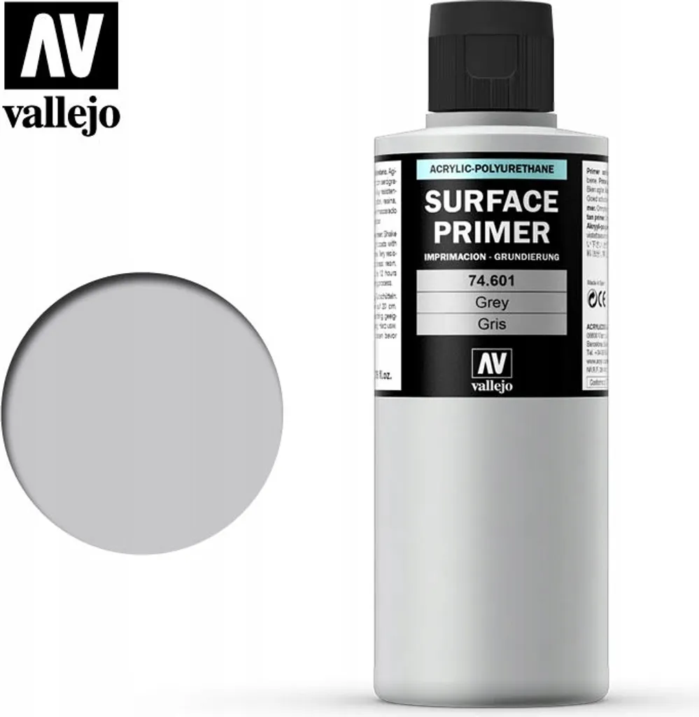 Apprêt Gris pour Aérographe Vallejo 200ml sous-couche Maquettisme - 8