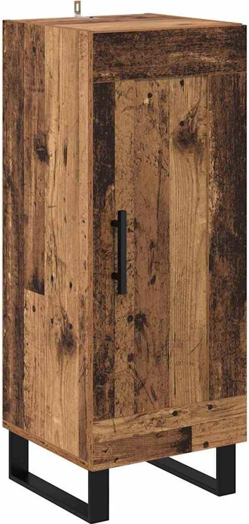 Sideboard Altholz 34,5 x 34 x 90 cm Verbundholz und Eisen
