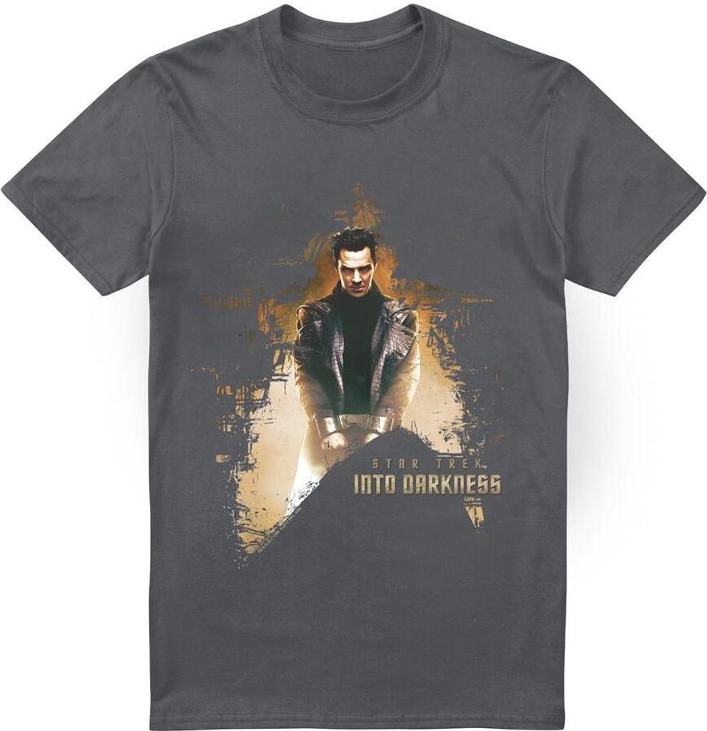 Star Trek: Into Darkness - "Dark Villain" T-Shirt für Herren TV13578 (M) (Holzkohle)