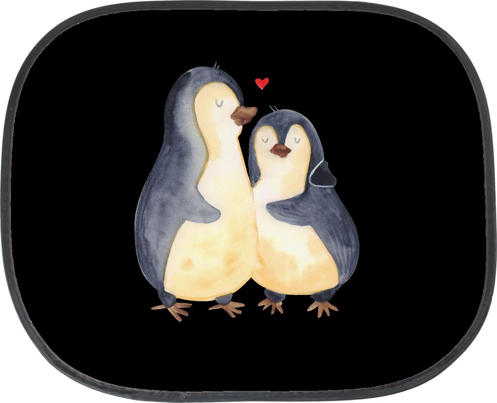 Mr. & Mrs. Panda Sonnenschutz für Autoscheiben Pinguin umarmen - Schwarz - Geschenk, Verknallt, Hochzeit, Auto, Fürs, Sonnenblende, Hochzeitstag,...