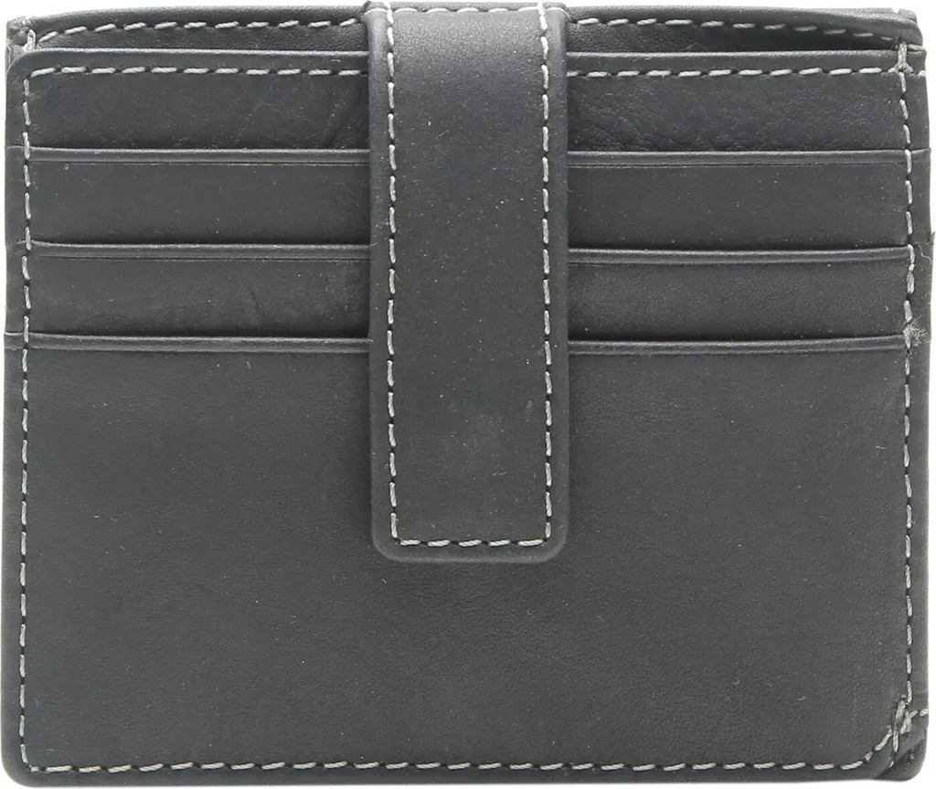 Petit Porte-monnaie Oslo Dallas en Cuir Noir pour Homme Format Compact Chic